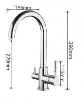 Смеситель для кухни FRAP 4352 с подключением фильтра 