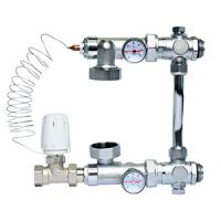 Смесительный узел для теплого пола TIM JH-1032 (с байпасом)