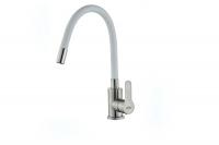 Смеситель для кухни FEINISE B49122Е-7 с гибким белым изливом