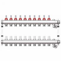Коллекторная группа "1" STI 10 вых c расходомерами и воздухоотводчиками