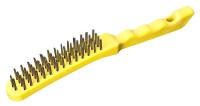 Щетка по металлу 4 рядная пластм. ручка РАКЕТА