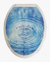 Сиденье для унитаза декор "КАПЛЯ"