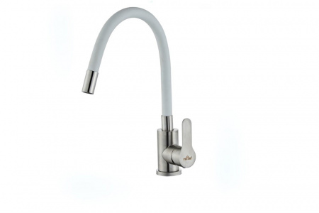 Смеситель для кухни FEINISE B49122Е-17 с гибким серым изливом