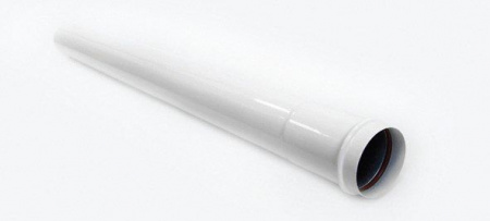 Труба удлинительная Ф80мм 1,0 м белая