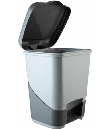 Ведро для мусора 8л. с педалью ПОЛИМЕРБЫТ С427
