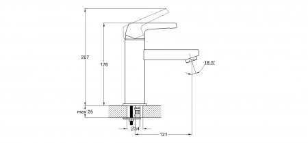 Смеситель для умывальника G-lauf LEF1-A232