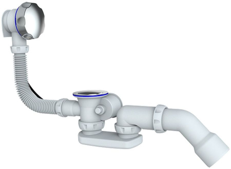 Сифон для ванны 1 1/2 S101 UNICORN полуавтомат