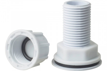 Врезка в бак пластиковая Ф2