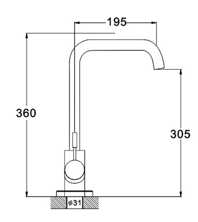 Смеситель для кухни G-lauf ZAP4-B090 