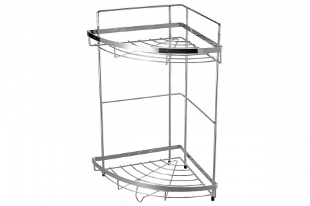 Полка угловая 2-х ярусная 24,5*24,5*38 "Рыжий кот" COZY-CR-2