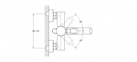 Смеситель для ванны G-lauf NUD3-А045 