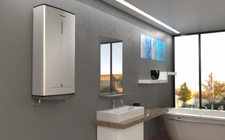 Водонагреватель ARISTON ABSE VLS PRO PW 80  80 л. плоский электронное управление