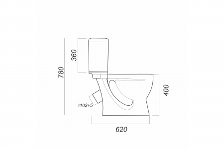 Унитаз-компакт SANITA СТАНДАРТ эконом