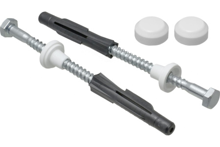 Крепление для унитаза к полу белые колпачки