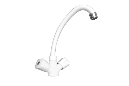 Смеситель для кухни РМС PL2-271F пластик ABS белый