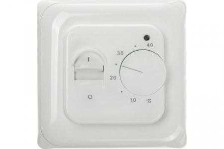 Терморегулятор для теплого пола RTC 70.16 со встроенным термостатом белый