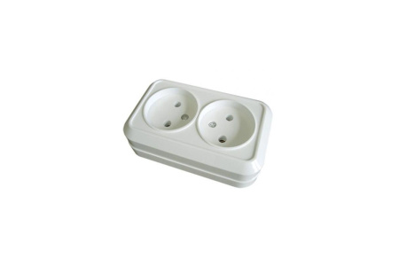 Розетка накладная двойная TDM для удлинителя