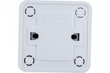 Выключатель накладной одинарный TDM 1801-0001