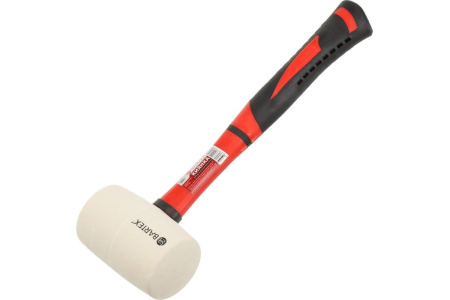 Киянка белая BARTEX 680г фиберглассовая ручка 