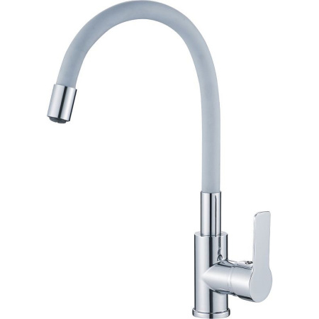 Смеситель для кухни HAIBA НВ70112-3 гибкий серый излив латунь