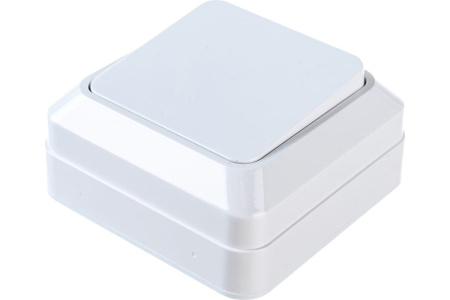 Выключатель накладной одинарный TDM 1801-0001