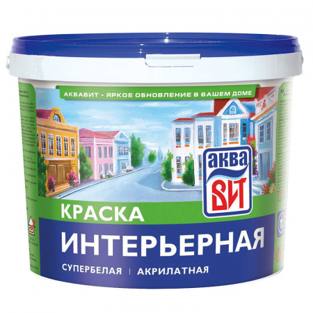 Краска интерьерная АкваВИТ ВАК-14 белая 2,5 кг