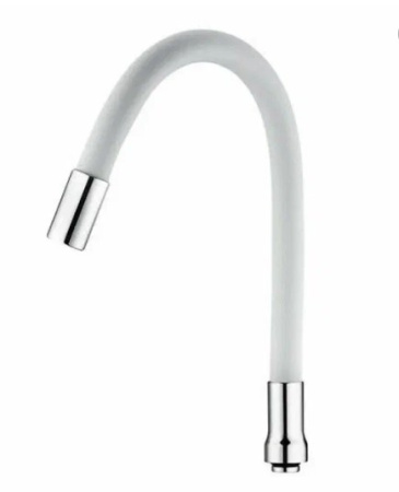 Излив гибкий для кухонного смесителя ZEGOR WKC-057KW белый