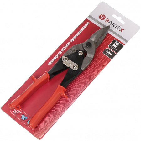 Ножницы по металлу 250 мм прямые BARTEX 