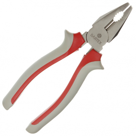 Пассатижи BARTEX профи 200мм двухкомп. ручки