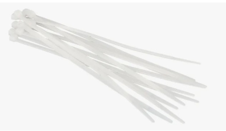 Хомут-стяжка пластиковый 4,8*300 белые 1-2.SALE 100 шт