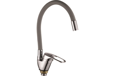 Смеситель для кухни Rainsberg R3193F-5 гибкий серый