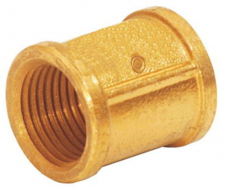 Муфта латунная Ф1/2