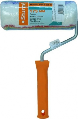Валик STURM 180 мм полиакрил 9040-22-175S ворс 18мм