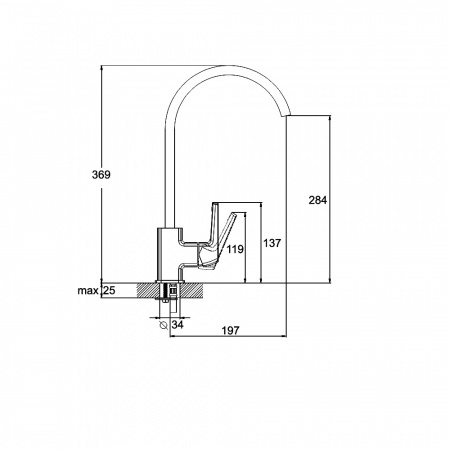 Смеситель для кухни G-lauf LOF4-A033 