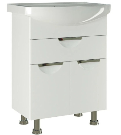 Тумба MIXLINE ЭТЬЕН-65 с умывальником НЕЛЛИ-65