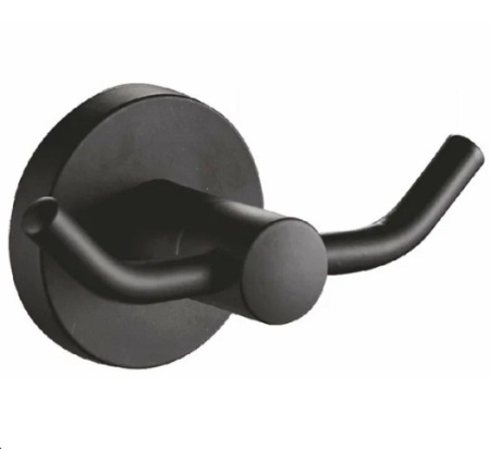Крючок для ванной двойной HAIBA HB8705-2 черный