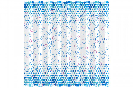 Шторка для ванной РЫЖИЙ КОТ SC-PE-43 180*180