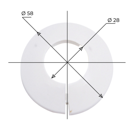 Отражатель Ф28 MasterProf ИС130728 пластиковый разъемный 