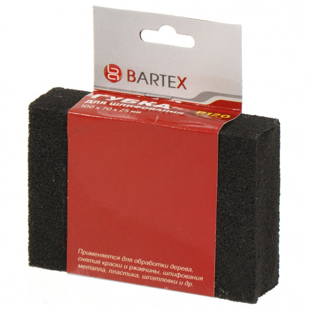 Губка шлифовальная Р120 BARTEX мягкая