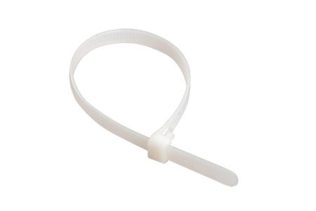 Хомут-стяжка пластиковый 2,5*200 OMNYX белые 100 шт