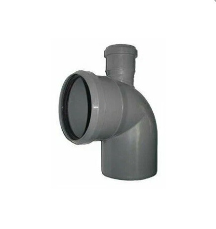 Канализационный отвод 110/50/90 с выходом наверх/назад