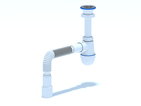 Сифон для мойки 1 1/4*40 АниПласт С0115 с гофрой 