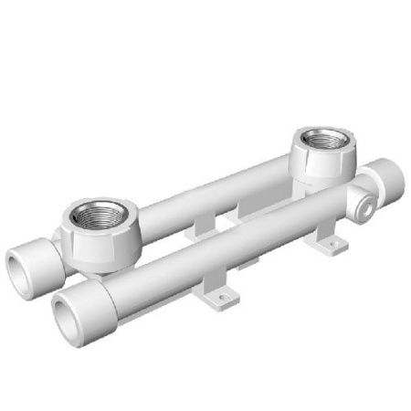 Полипропиленовая планка для смесителя 20х1/2 ВР проходная