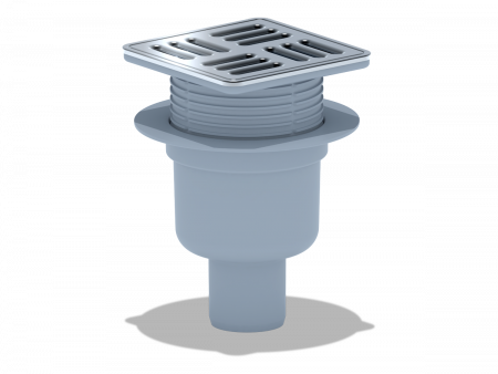 Трап TQ 5714М 12*12 Ф50 вертикальный нержавеющая решетка разъёмный сухой