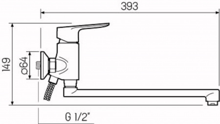 Смеситель для ванны РМС SL131-006Е