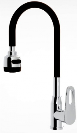 Смеситель для кухни YINDAF Y49161-8  гибкий черный излив