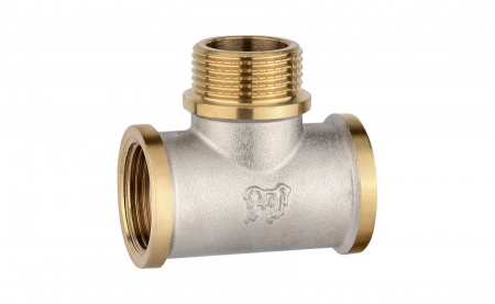 Тройник латунный Ф1/2  г/ш/г 