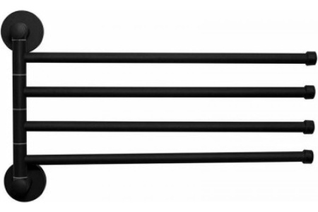 Держатель для полотенец 4 рога HAIBA HB8714 черный