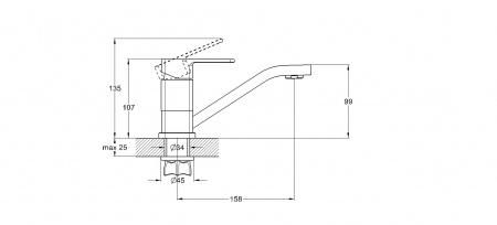 Смеситель для умывальника G-lauf GOR4-B058KW белый