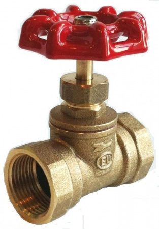 Клапан запорный пожарный Ф50 г/г прямой латунный